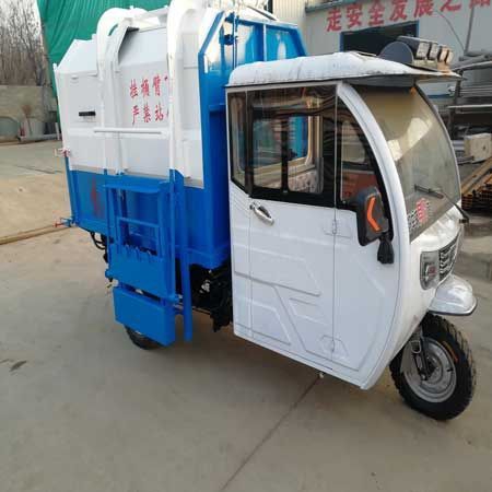 新能源电动小型垃圾车城镇小区垃圾收集车挂桶自卸式垃圾车价格优